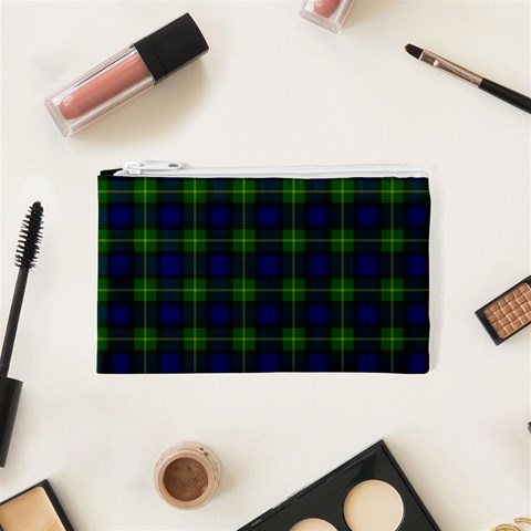 Gordon Tartan Canvas Cosmetic Bag (XS) from ArtsNow.com Front