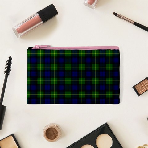 Gordon Tartan Canvas Cosmetic Bag (XS) from ArtsNow.com Front