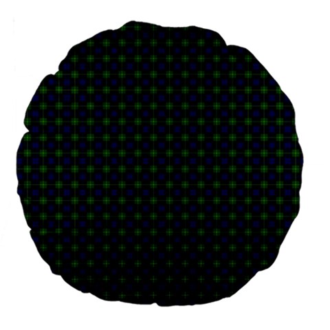 Gordon Tartan Large 18  Premium Flano Round Cushion from ArtsNow.com Front