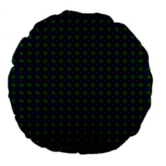 Gordon Tartan Large 18  Premium Flano Round Cushion from ArtsNow.com Back