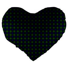 Gordon Tartan Large 19  Premium Heart Shape Cushion from ArtsNow.com Back