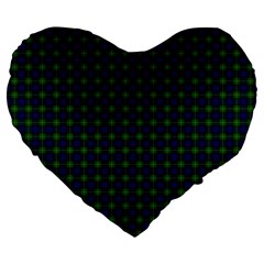 Gordon Tartan Large 19  Premium Flano Heart Shape Cushion from ArtsNow.com Front