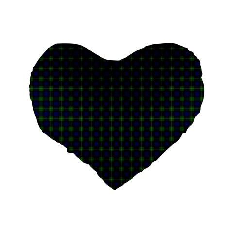 Gordon Tartan Standard 16  Premium Heart Shape Cushion from ArtsNow.com Back