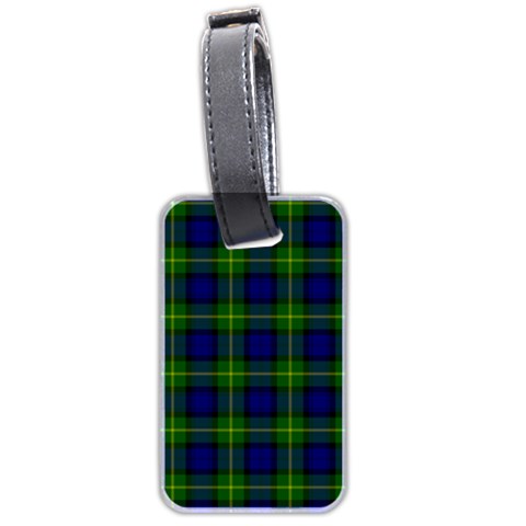 Gordon Tartan Luggage Tag (Two Sides) from ArtsNow.com Front