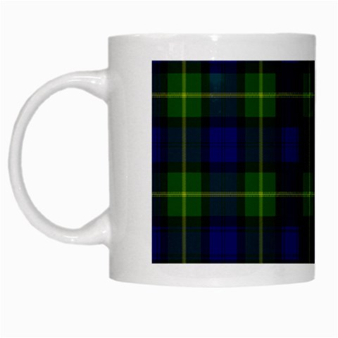 Gordon Tartan White Mug from ArtsNow.com Left