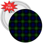 Gordon Tartan 3  Button (10 pack)