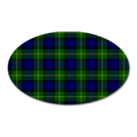 Gordon Tartan Magnet (Oval) from ArtsNow.com Front