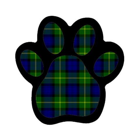 Gordon Tartan Magnet (Paw Print) from ArtsNow.com Front