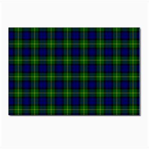 Gordon Tartan Postcard 4 x 6  (Pkg of 10) from ArtsNow.com Front