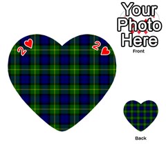 Gordon Tartan Playing Cards 54 (Heart) from ArtsNow.com Front - Heart2