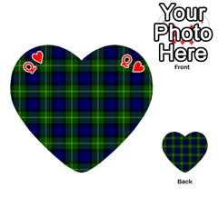 Queen Gordon Tartan Playing Cards 54 (Heart) from ArtsNow.com Front - HeartQ