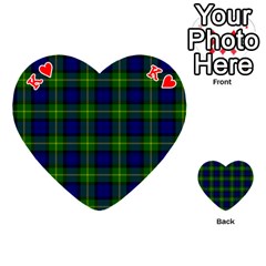 King Gordon Tartan Playing Cards 54 (Heart) from ArtsNow.com Front - HeartK