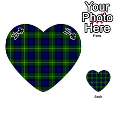Gordon Tartan Playing Cards 54 (Heart) from ArtsNow.com Front - Club10