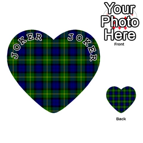 Gordon Tartan Playing Cards 54 (Heart) from ArtsNow.com Front - Joker1