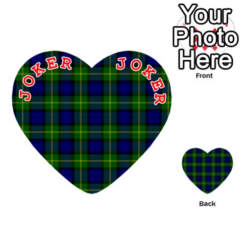 Gordon Tartan Playing Cards 54 (Heart) from ArtsNow.com Front - Joker2