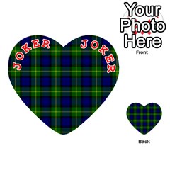 Gordon Tartan Playing Cards 54 (Heart) from ArtsNow.com Front - Joker2