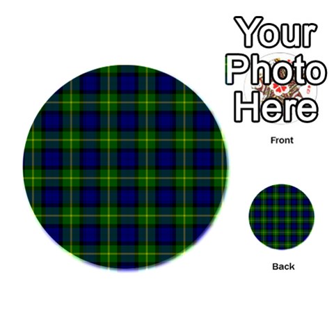 Gordon Tartan Playing Cards 54 (Round) from ArtsNow.com Back
