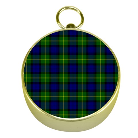 Gordon Tartan Gold Compass from ArtsNow.com Front