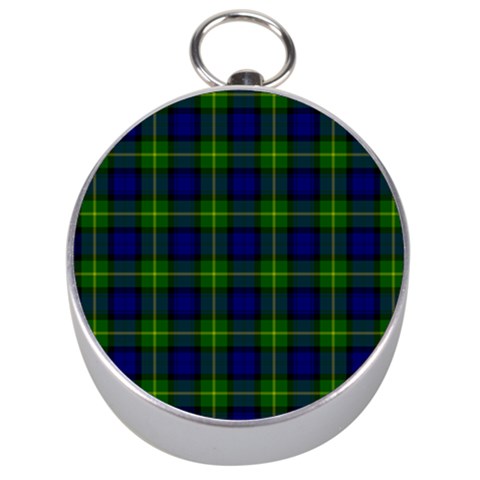 Gordon Tartan Silver Compass from ArtsNow.com Front