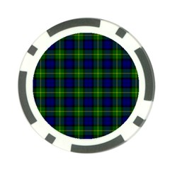 Gordon Tartan Poker Chip Card Guard from ArtsNow.com Front
