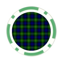 Gordon Tartan Poker Chip Card Guard from ArtsNow.com Front