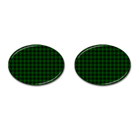 Graham Tartan Cufflinks (Oval) from ArtsNow.com Front(Pair)