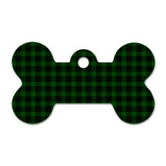 Graham Tartan Dog Tag Bone (Two Sides) from ArtsNow.com Front