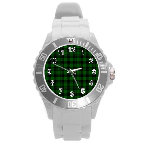 Graham Tartan Round Plastic Sport Watch (L) from ArtsNow.com Front