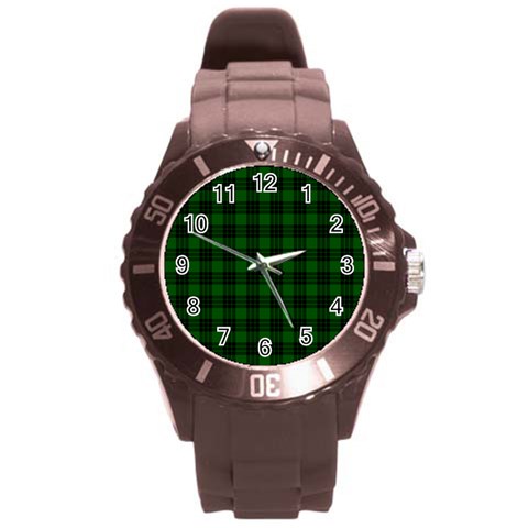 Graham Tartan Round Plastic Sport Watch (L) from ArtsNow.com Front
