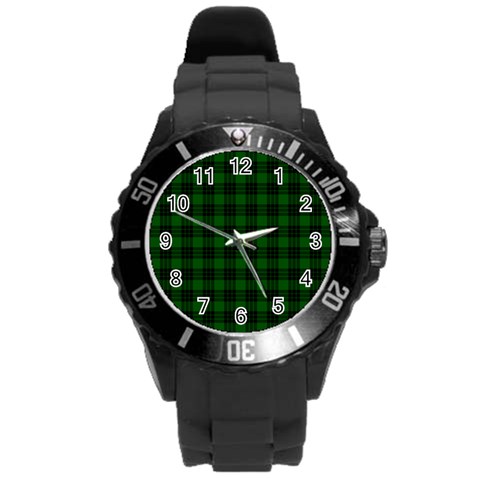 Graham Tartan Round Plastic Sport Watch (L) from ArtsNow.com Front