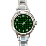 Graham Tartan Round Italian Charm Watch