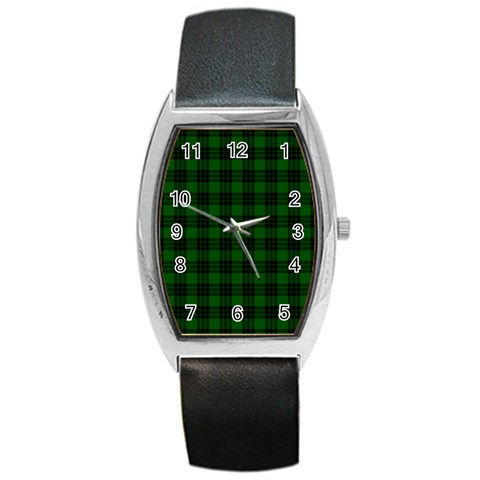 Graham Tartan Barrel Style Metal Watch from ArtsNow.com Front