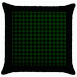 Graham Tartan Throw Pillow Case (Black)
