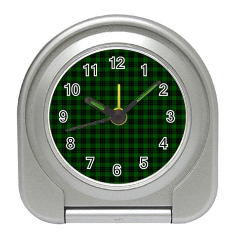 Graham Tartan Desk Alarm Clock from ArtsNow.com Front