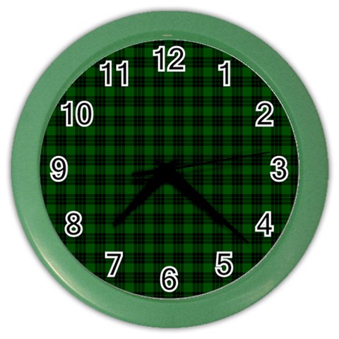 Graham Tartan Color Wall Clock from ArtsNow.com Front