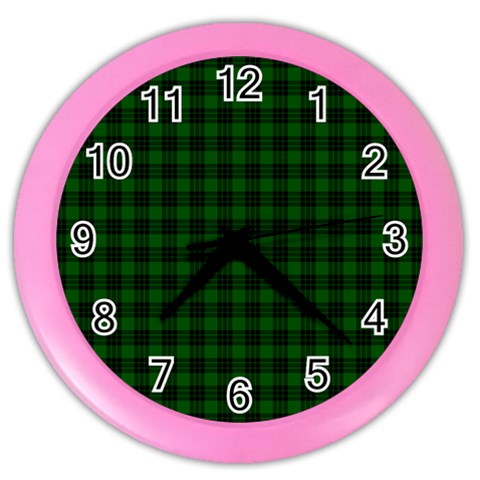 Graham Tartan Color Wall Clock from ArtsNow.com Front