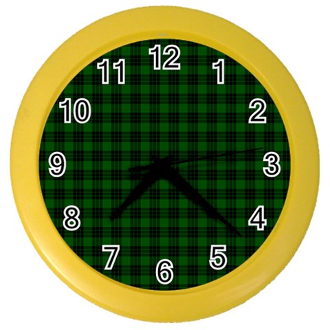 Graham Tartan Color Wall Clock from ArtsNow.com Front