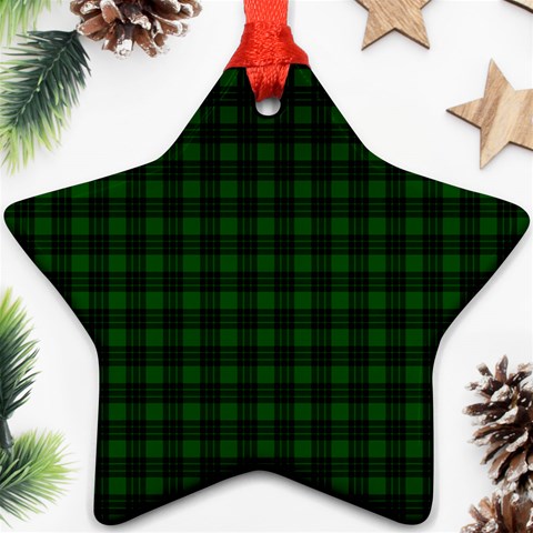 Graham Tartan Ornament (Star) from ArtsNow.com Front