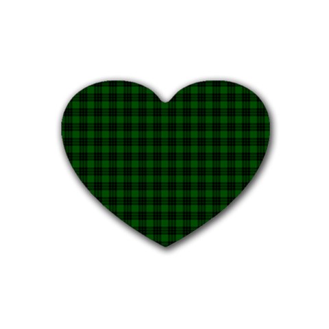 Graham Tartan Rubber Coaster (Heart) from ArtsNow.com Front