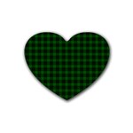 Graham Tartan Rubber Coaster (Heart)