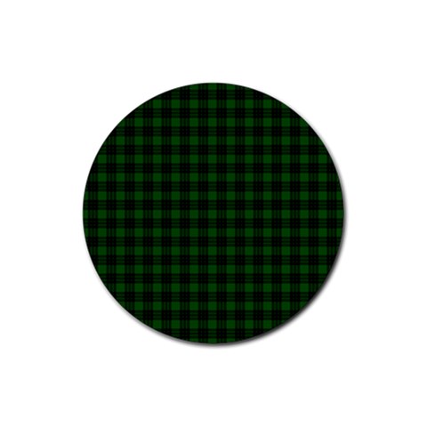 Graham Tartan Rubber Round Coaster (4 pack) from ArtsNow.com Front