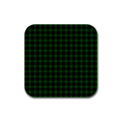 Graham Tartan Rubber Square Coaster (4 pack) from ArtsNow.com Front