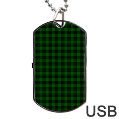 Graham Tartan Dog Tag USB Flash (Two Sides) from ArtsNow.com Back