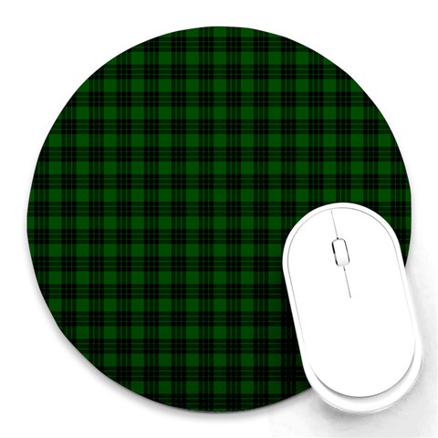 Graham Tartan Round Mousepad from ArtsNow.com Front