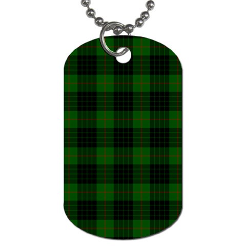 Gunn Tartan Dog Tag (One Side) from ArtsNow.com Front