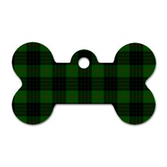 Gunn Tartan Dog Tag Bone (Two Sides) from ArtsNow.com Front