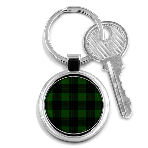 Gunn Tartan Key Chain (Round) from ArtsNow.com Front