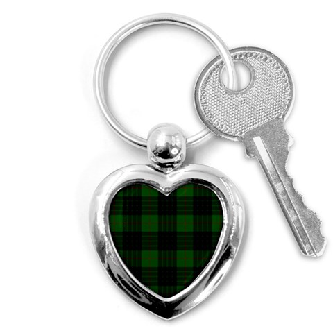 Gunn Tartan Key Chain (Heart) from ArtsNow.com Front