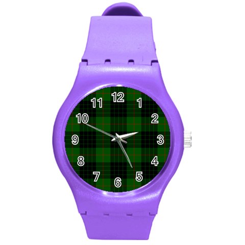 Gunn Tartan Round Plastic Sport Watch (M) from ArtsNow.com Front