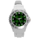 Gunn Tartan Round Plastic Sport Watch (L)